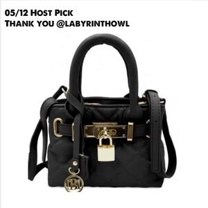 Badgley Mischka Diamond quilt tote Mini New!